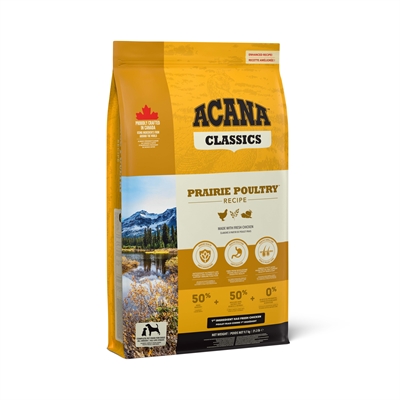 ACANA Hondenvoer Classics Prairie Poultry — Vers gevogelte, rijk aan eiwit en omega-3, hogere verteerbaarheid - 9,7 kg