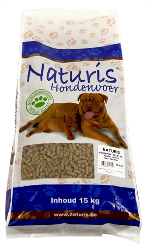 Naturis Brok Geperst High Energy Junior Adult Zalm hondenvoer droog 15 kg
