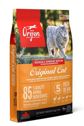 Orijen Original kip kalkoen haring makreel sardine kattenvoer droog 5,4 kg