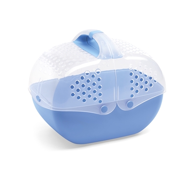 IMAC Reismand Baggy Knaagdier - Transparant geventileerd deksel, ergonomisch handvat, tot 3 kg - Assorti - 36x25x29 cm