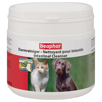 BEAPHAR Darmreiniger Psyllium Husk 100% natuurlijk - Tegen diarree & harde ontlasting - Voorkomt haarballen