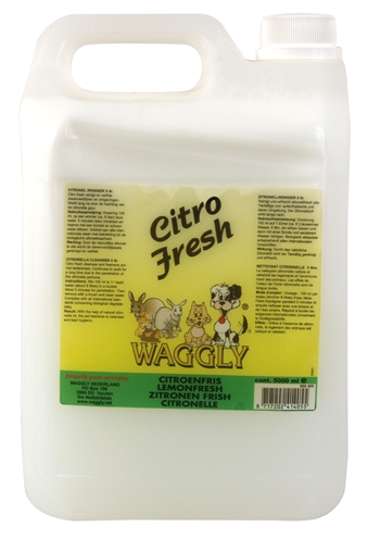 WAGGLY Dierenverblijfreiniger WAGGLY CITRO FRESH Citronella geur, langdurig werkend, biologisch afbreekbaar