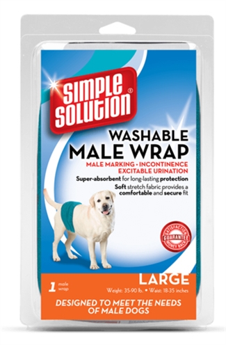 SIMPLE SOLUTION Wasbare plasband reu Superabsorberend lichtgewicht microvezel verstelbaar - Maat L 48-59 cm