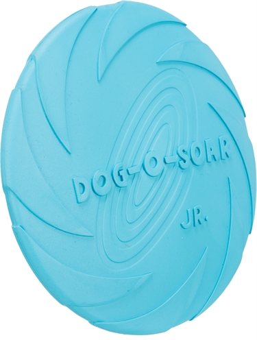 TRIXIE Rubber frisbee Dog-o-Soar Waterafstotend, zacht voor jonge/gevoelige honden, ideaal voor apporteren - Assorti - One size