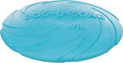 TRIXIE Rubber frisbee Dog-o-Soar Waterafstotend, zacht voor jonge/gevoelige honden, ideaal voor apporteren - Assorti - One size