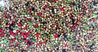 DE VRIES Tropisch Zaad Volledige voeding met gezonde granen & fruitkorrels - Mix - 2,5 kg