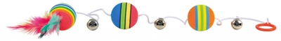 TRIXIE REGENBOOG BALLETJES AAN ELASTISCH KOORD