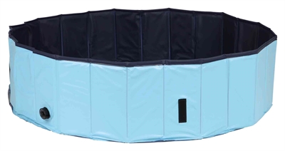 TRIXIE Hondenzwembad MDF constructie Zonder pomp Slipvaste bodem - Lichtblauw - 120x30 cm