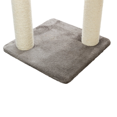 TRIXIE Krabpaal Altea Natuursisal, pluche plateaus, speeltje - Grijs - 40x40x117 cm