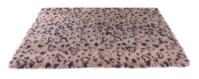 VETBED PRINT LUIPAARDPRINT BEIGE / ZWART GERECYCLED