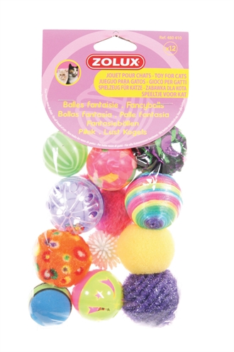 ZOLUX KATTENSPEELGOED FANCY GEKLEURDE BALLEN ASSORTI