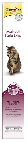 GIMCAT Haarbalpasta Malt-Soft Extra Bevordert uitzetting ingeslikte haren, hoog vezelgehalte - 100 g