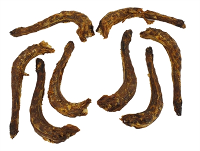 PETSNACK Kauwsnack KALKOENNEK Gedroogde kalkoennek, hoog eiwit 53%