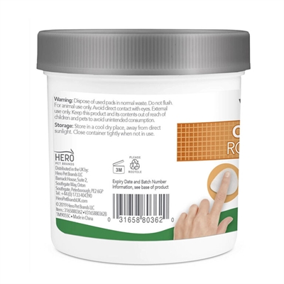 VETS BEST Clean Eye Round Pads Oogreinigingsdoekjes - verwijdert traansporen, mild & gebruiksklaar - 100 st