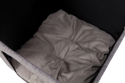 TRIXIE Katteniglo Ella Past in IKEA Kallax/Expedit, opvouwbaar & wasbaar kussen - Grijs - 37x33x33 cm