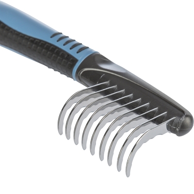 TRIXIE Vachtontvilter gebogen tanden met snijdende kartels - Voor lange vacht - 19 cm