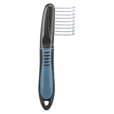 TRIXIE Vachtontvilter gebogen tanden met snijdende kartels - Voor lange vacht - 19 cm