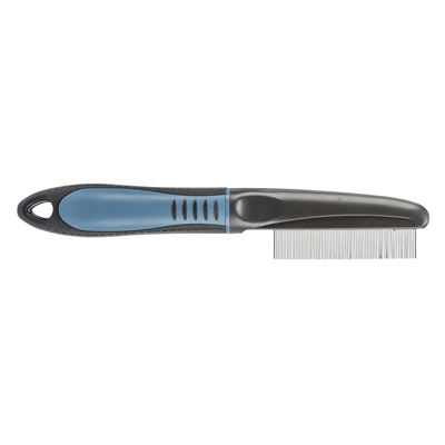 TRIXIE Vlooien- en stofkam - Handige vlooienverwijderaar met nauwkeurige metalen tanden - 21 cm
