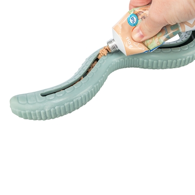 TRIXIE TPR Snackslang Hondenspeelgoed - Vulbaar met snacks, open onderzijde - Assorti - 42 cm