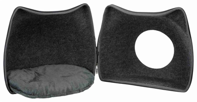 TRIXIE Kattenmand RELAX IGLO Kat Unieke kattenkopvorm, vormvast vilt & wasbaar pluche