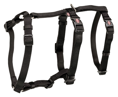 TRIXIE Hondentuig STAY Escape-proof tailleriem, neopreen voering & verstelbaar - Zwart - L-XL 75-100 cm