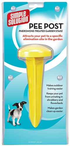 SIMPLE SOLUTION Puppy Plaspaal Outdoor Stimulerende feromonen - Ondersteunt zindelijkheidstraining - Geen kleur - 8x8x20 cm