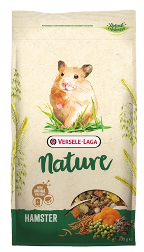 VERSELE-LAGA Hamstervoer NATURE HAMSTER Rijk aan eiwitten | Met meelwormen & veel zaden - 700 g