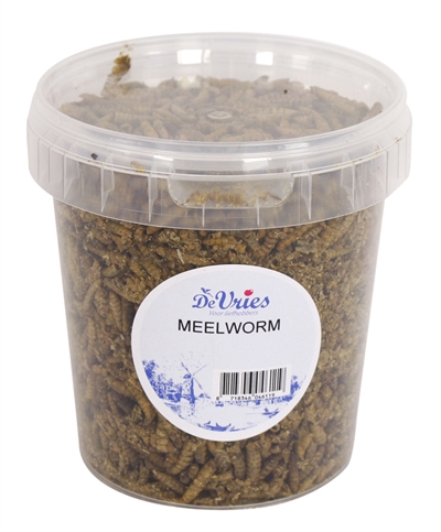 DE VRIES Meelwormen Black Soldier Fly 100% gedroogd Hoog eiwit 52% - Naturel - 120 g