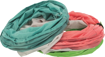 TRIXIE Speeltunnel konijn 3-weg 4-ingangen Nylon vormvast spiraalveer - Assorti - 47x18 cm