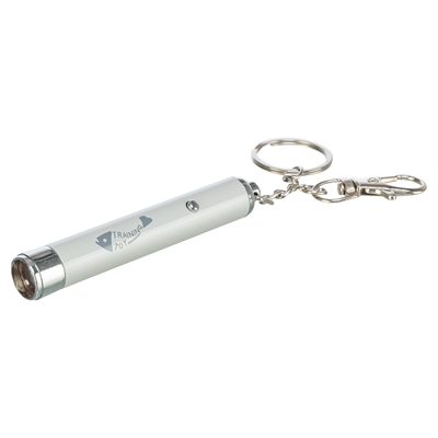 TRIXIE LED-pointer laserspeelgoed Catch The Light Vis-LED, min. 100 uur, stevig aluminium/kunststof - Zilver - 8 cm