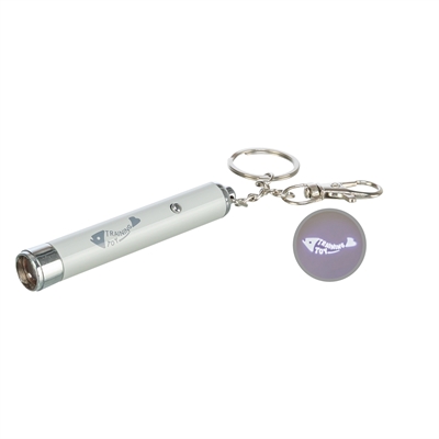 TRIXIE LED-pointer laserspeelgoed Catch The Light Vis-LED, min. 100 uur, stevig aluminium/kunststof - Zilver - 8 cm