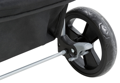 TRIXIE Hondenbuggy Compact licht en inklapbaar, ventilerend, 11 kg draaggewicht - Zwart - 80x47x100 cm