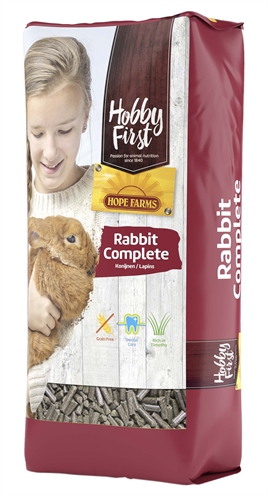 HOBBYFIRST HOPEFARMS Konijnenvoer Rabbit Complete - Graanvrij, Timothy-hooi & hoog vezelgehalte - 10 kg