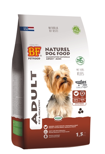 BF PETFOOD Hondenvoer ADULT SMALL BREED - verse kip, graan- & glutenvrij, prebiotica - 1,5 kg