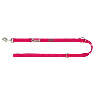 TRIXIE HONDENRIEM PREMIUM VERSTELBAAR NYLON FUCHSIA