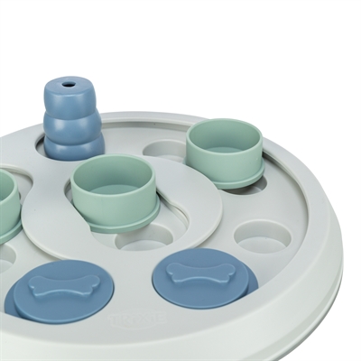 TRIXIE Intelligentiespel Flip & Fun Bordspel voor hond Schuifdeksels, Kegel (instelbare moeilijkheid), Antislip - Multikleur - 23x23 cm