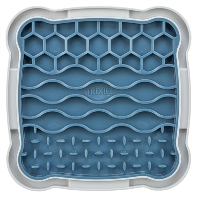 TRIXIE Lick'n'Snack plaat TPR/Plastic Kalmerend likspel, vriezerbestendig, slipvaste hoeken - 20x20 cm