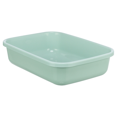 TRIXIE Kattenbak Kitty Zonder kap, lage instap voor kittens - Assorti (grijs/mint/lila) - 37x27x9 cm