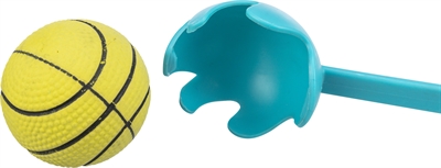 TRIXIE WERPSTOK MET BAL PETROL / LIME