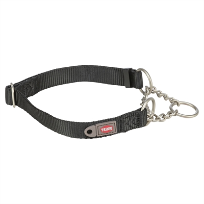 TRIXIE HALSBAND HOND PREMIUM HALFSLIP HALSBAND ZWART