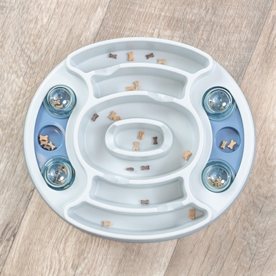 TRIXIE Dog Activity Slide & Feed Intelligentiespel voorkomt schrokken antislip - Kunststof - 30x27 cm