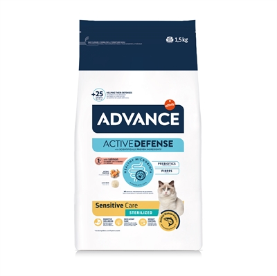 Advance Cat Sterilized Sensitive dieetvoer kat droog 1,5 kg