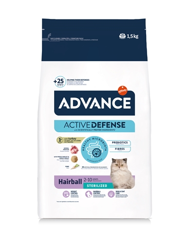 Advance Cat Sterilized Hairball dieetvoer kat 1,5 kg