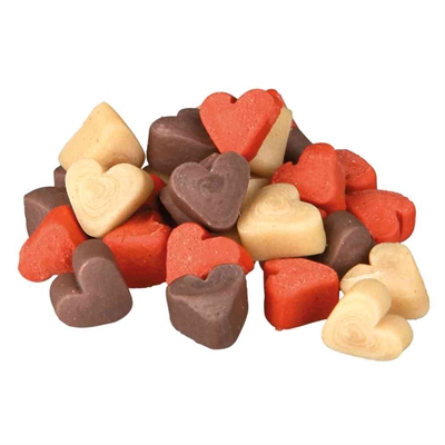 TRIXIE Beloningssnoepjes Trainer Snack Mini Hartjes Extra klein & zacht - Kip, Lam & Zalm - Multikleur - 200 g