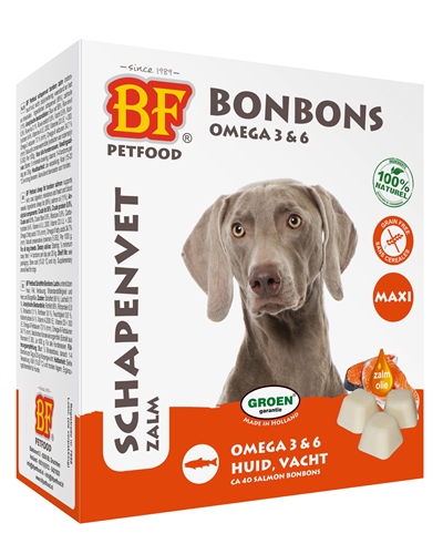 BF PETFOOD SCHAPENVET MAXI BONBONS ZALM