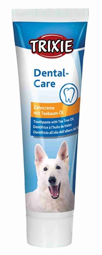 TRIXIE Hondentandpasta Tea Tree Olie Tandplak & Tandsteen Preventie - Veilig bij inslikken - 100 g