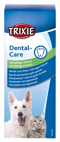 TRIXIE Gebitsverzorgend mondwater voor hond & kat | Mengt in drinkwater 1:50, voorkomt schadelijke bacteriën - Appelaroma - 300 ml