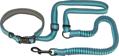 TRIXIE HONDENRIEM JOGGINGLIJN PETROL / AQUA