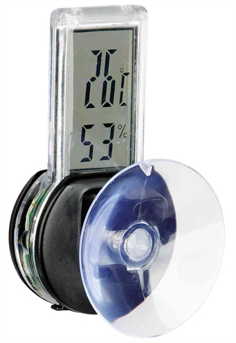 TRIXIE Reptiland Digitale Thermometer & Hygrometer Compact 0–50°C/30–90% - Transparant - 6x3 cm
