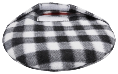 TRIXIE Warmtekussen voor magnetron 8 uur warmte - Afneembare wasbare fleecehoes - Zwart-wit geruit - 26 cm